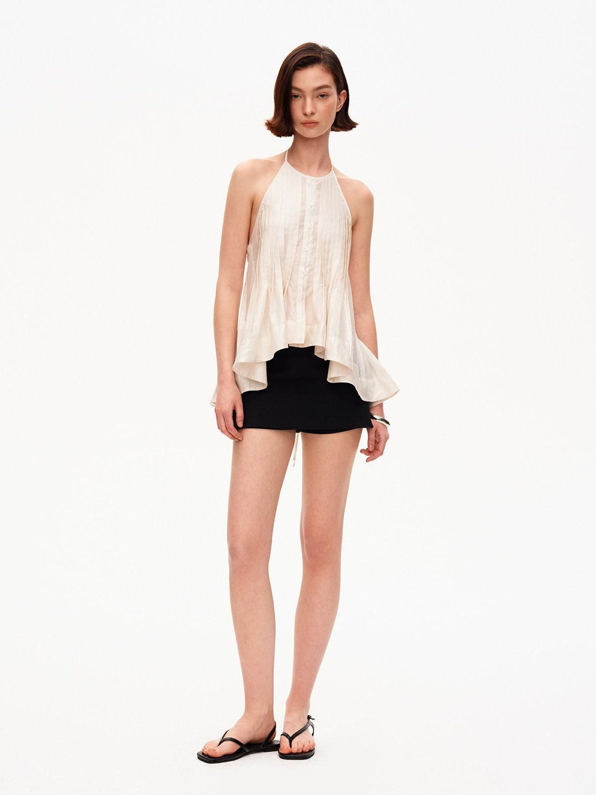 STRIKE A POSE Breathable Layered Pleated A Line Women&