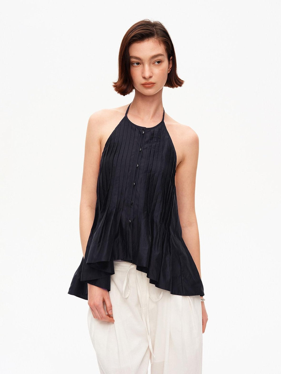 STRIKE A POSE Breathable Layered Pleated A Line Women&