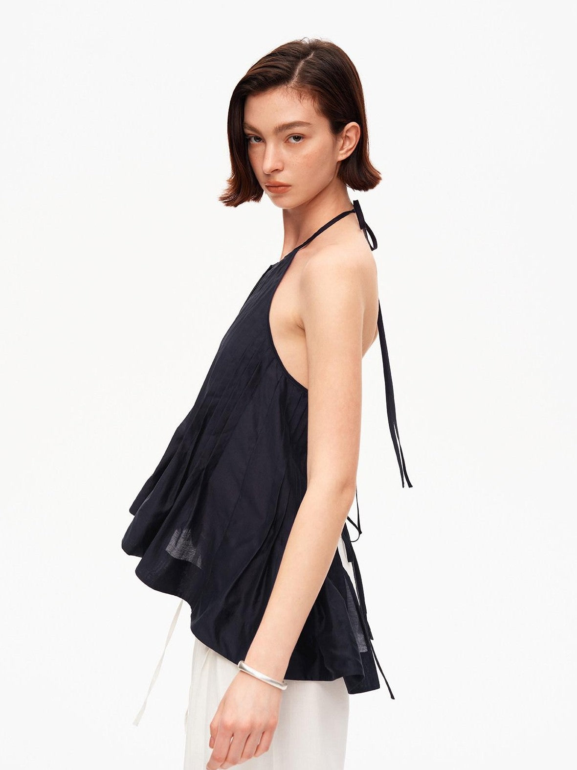 STRIKE A POSE Breathable Layered Pleated A Line Women&