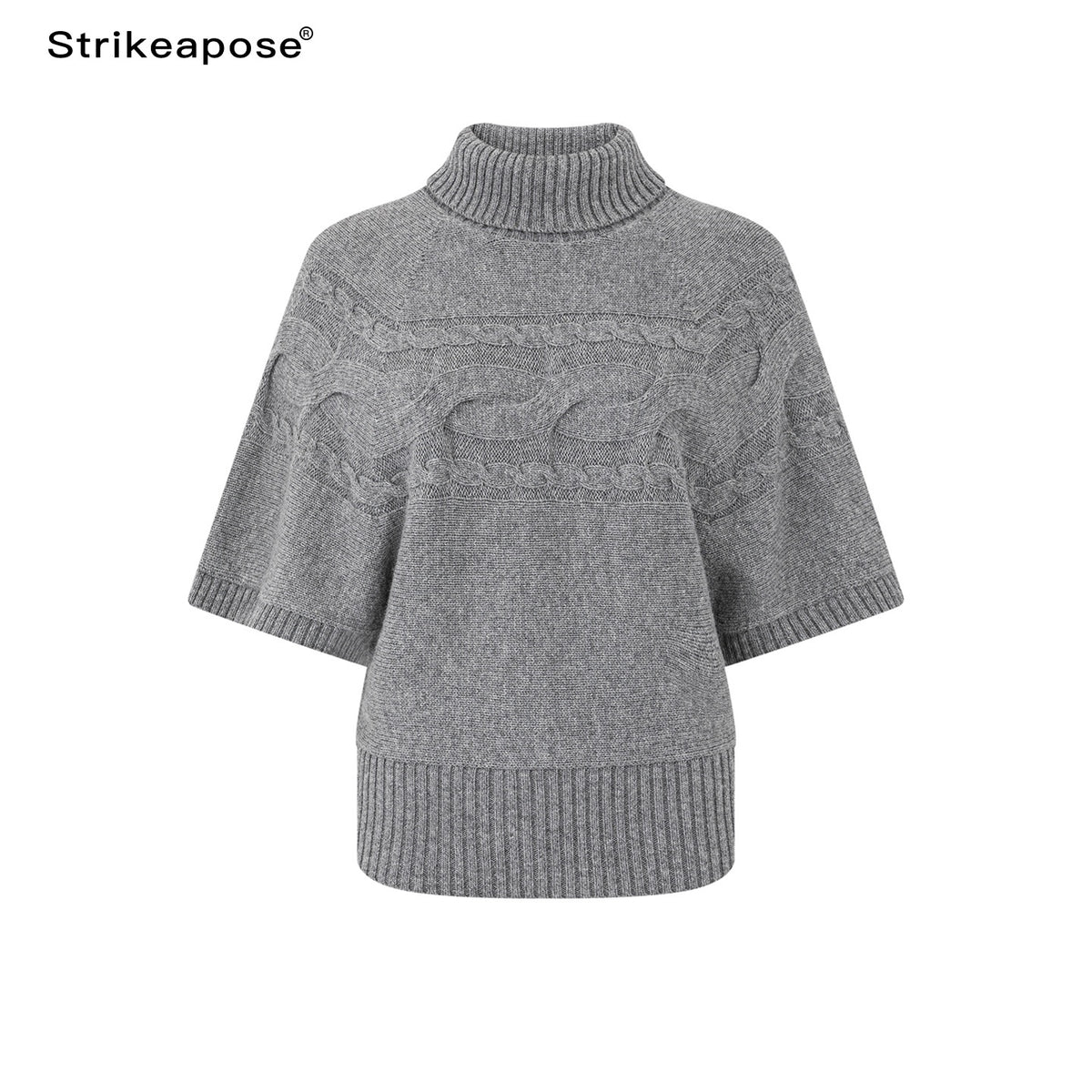 STRIKE_A_POSE_Cable_Knit_Jacquard_Loose_Fit_Short_Sleeve_Women&