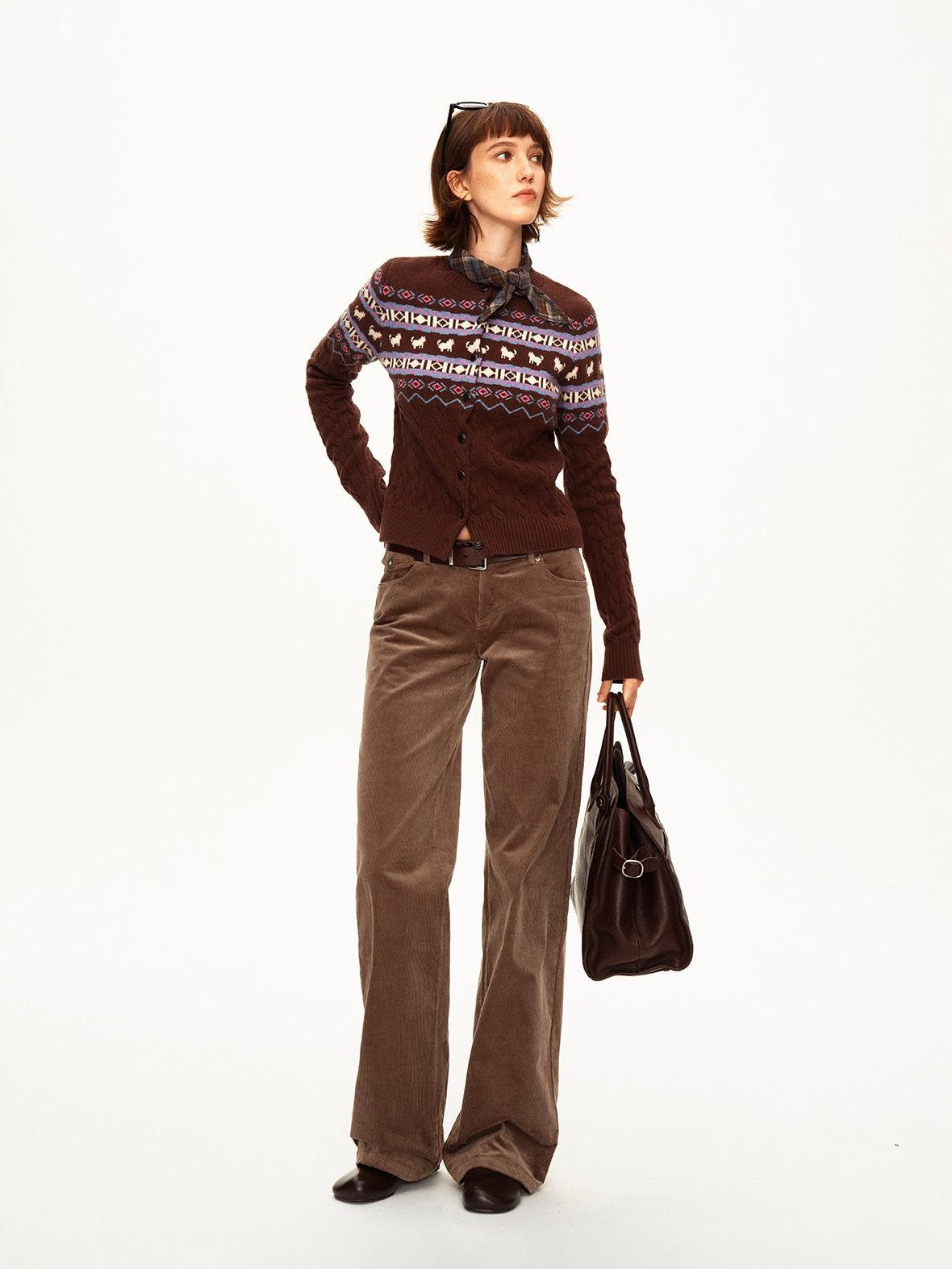 STRIKE A POSE Classic Low Waist Corduroy Casual Women&