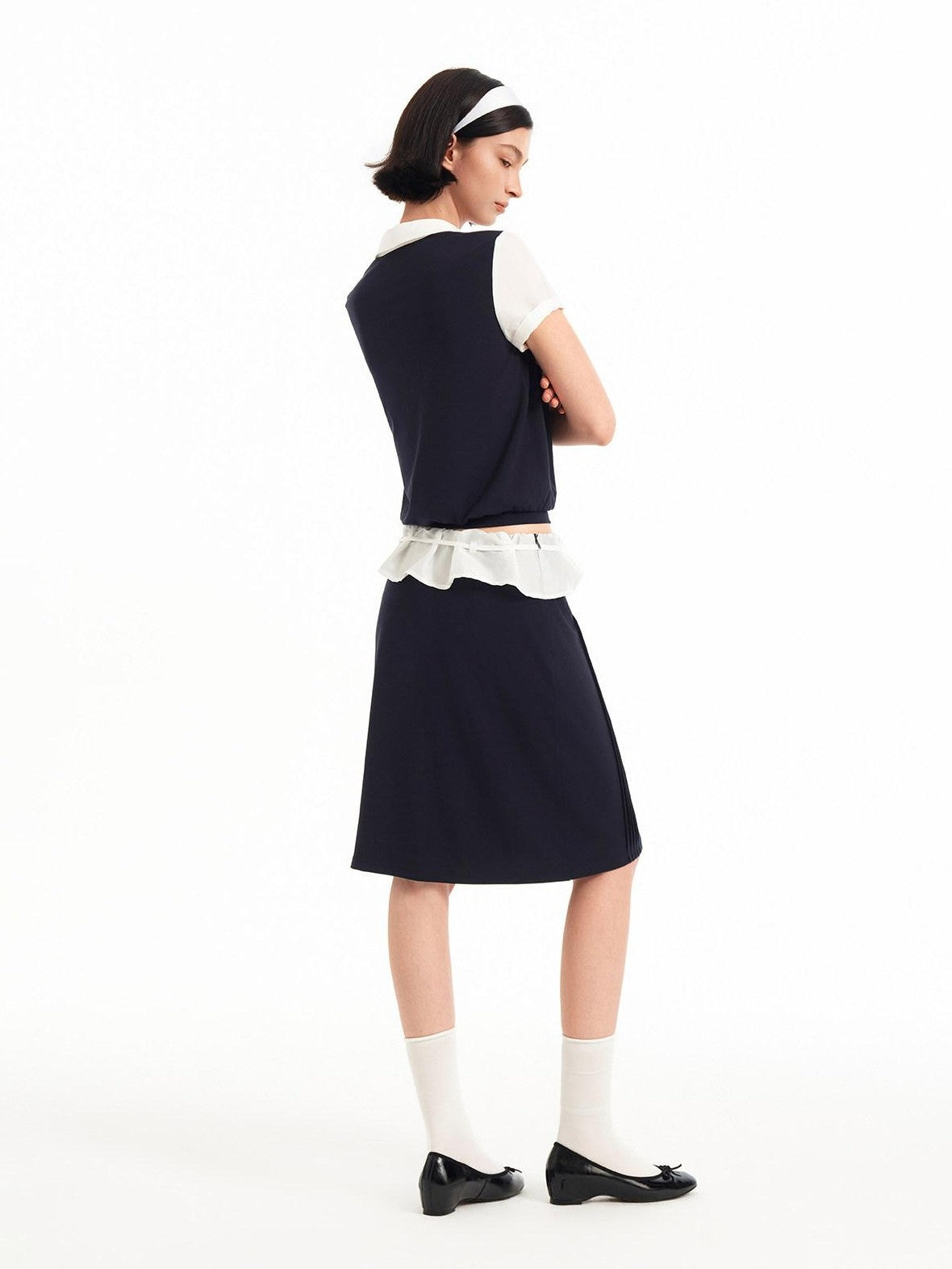 STRIKE A POSE Colorblock Cinched Waist Polo Women&