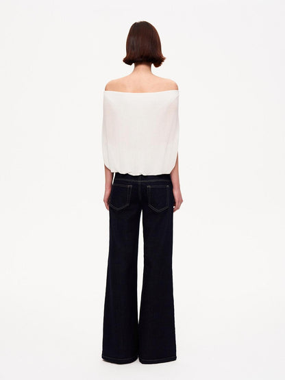 STRIKE A POSE Cropped Cutout Batwing Relaxed Women&