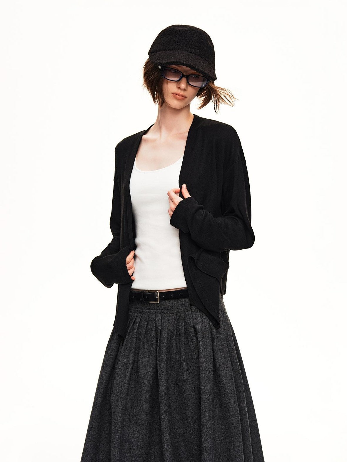 STRIKE A POSE Cross Wrap V-neck Knit Women&