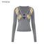 STRIKE_A_POSE_Diamond_Argyle_V-neck_Color_Block_Slim_Fit_Knit_Women&