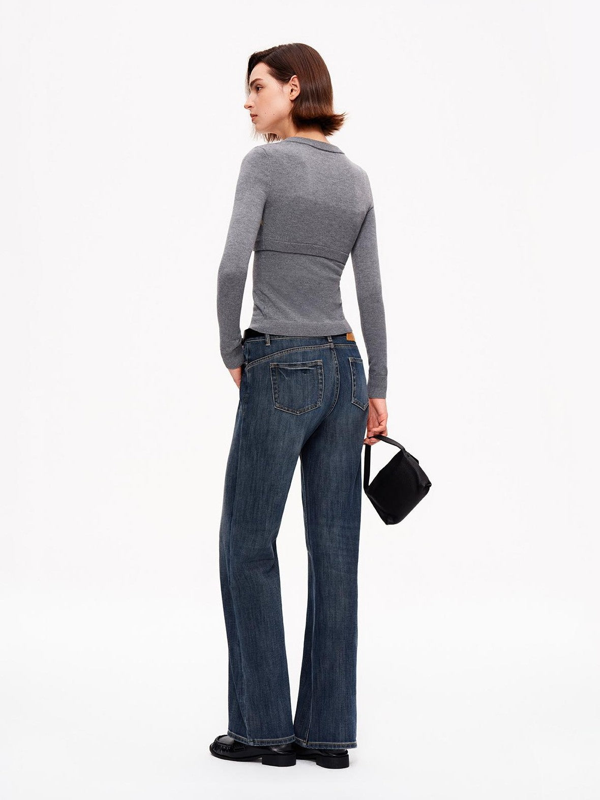STRIKE A POSE Diamond Argyle V-neck Color Block Slim Fit Knit Women&