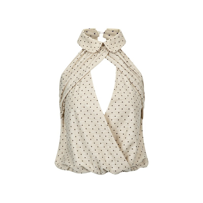 STRIKE_A_POSE_Doll_Collar_Polka_Dot_Backless_Pleated_Women&