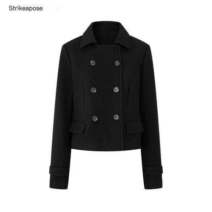 STRIKE_A_POSE_Double_Breasted_Wool_Collarless_Women&