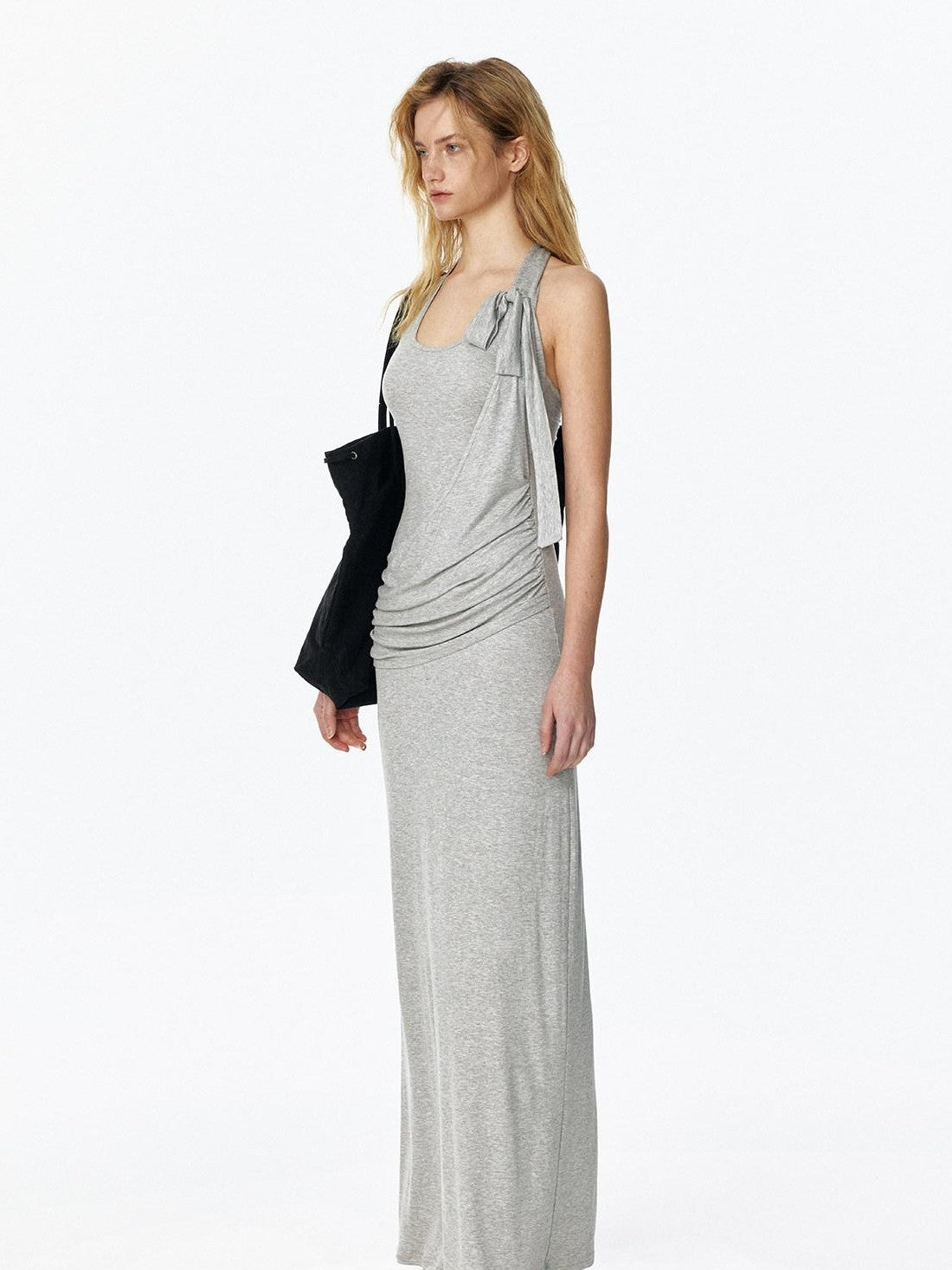 STRIKE A POSE Draped Knot Halter Women&