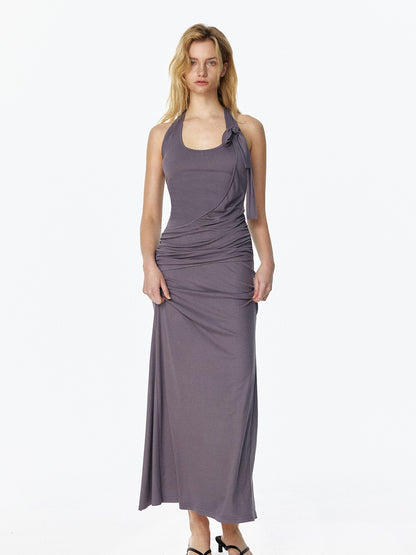 STRIKE A POSE Draped Knot Halter Women&