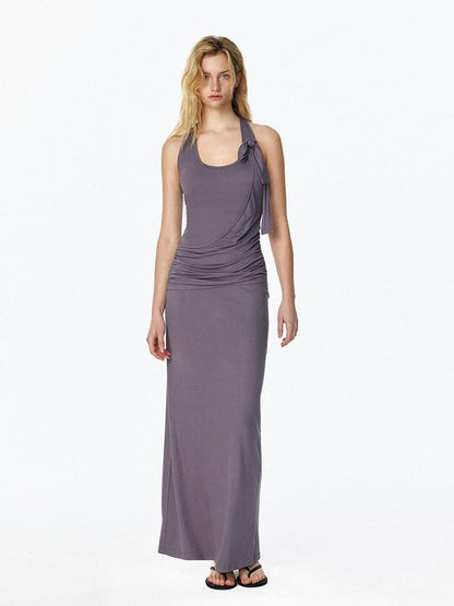 STRIKE A POSE Draped Knot Halter Women&