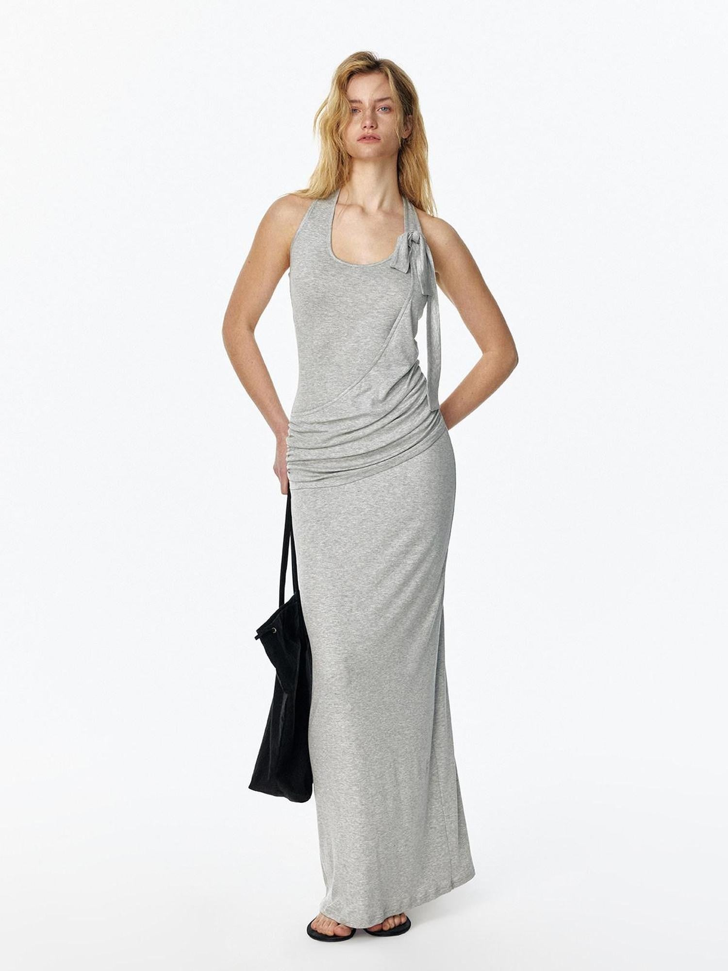 STRIKE A POSE Draped Knot Halter Women&