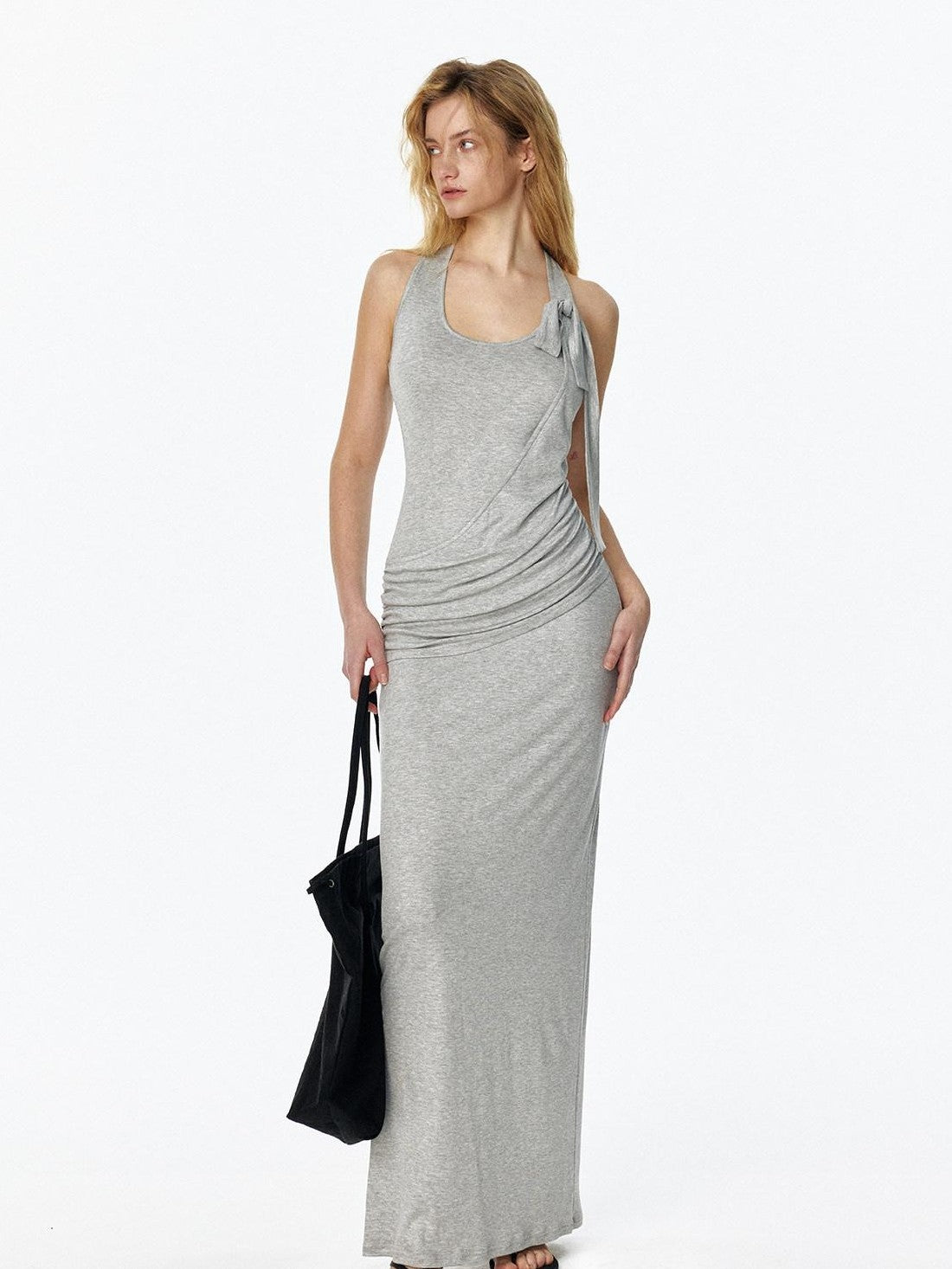 STRIKE A POSE Draped Knot Halter Women&