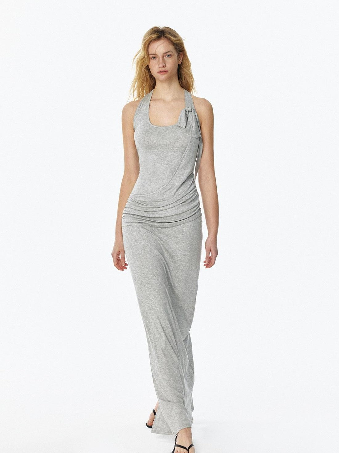 STRIKE A POSE Draped Knot Halter Women&