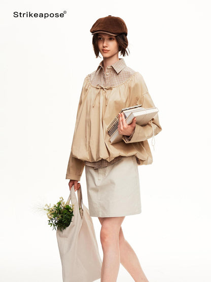 STRIKE A POSE Drawstring Hem Lyocell Women&