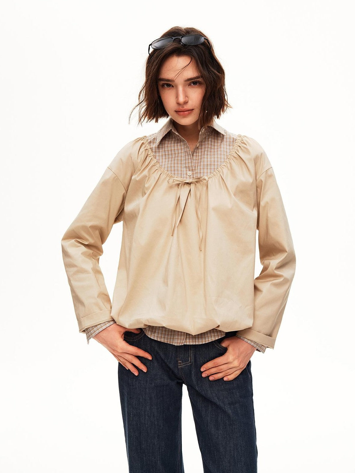 STRIKE A POSE Drawstring Hem Lyocell Women&