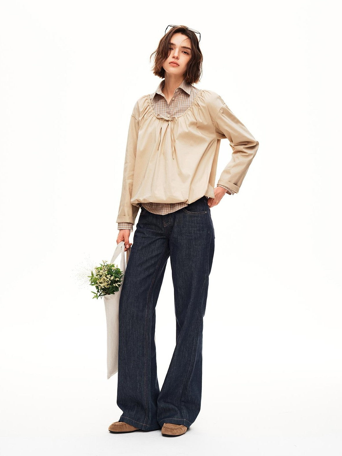 STRIKE A POSE Drawstring Hem Lyocell Women&
