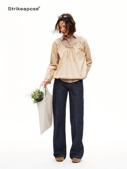 STRIKE A POSE Drawstring Hem Lyocell Women&