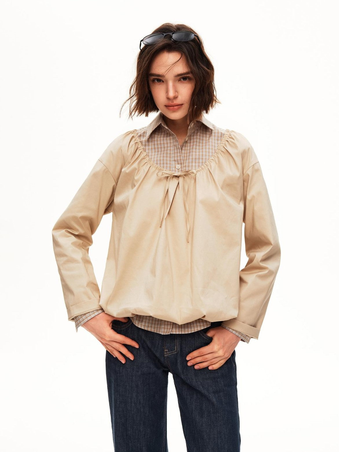 STRIKE A POSE Drawstring Hem Lyocell Women&