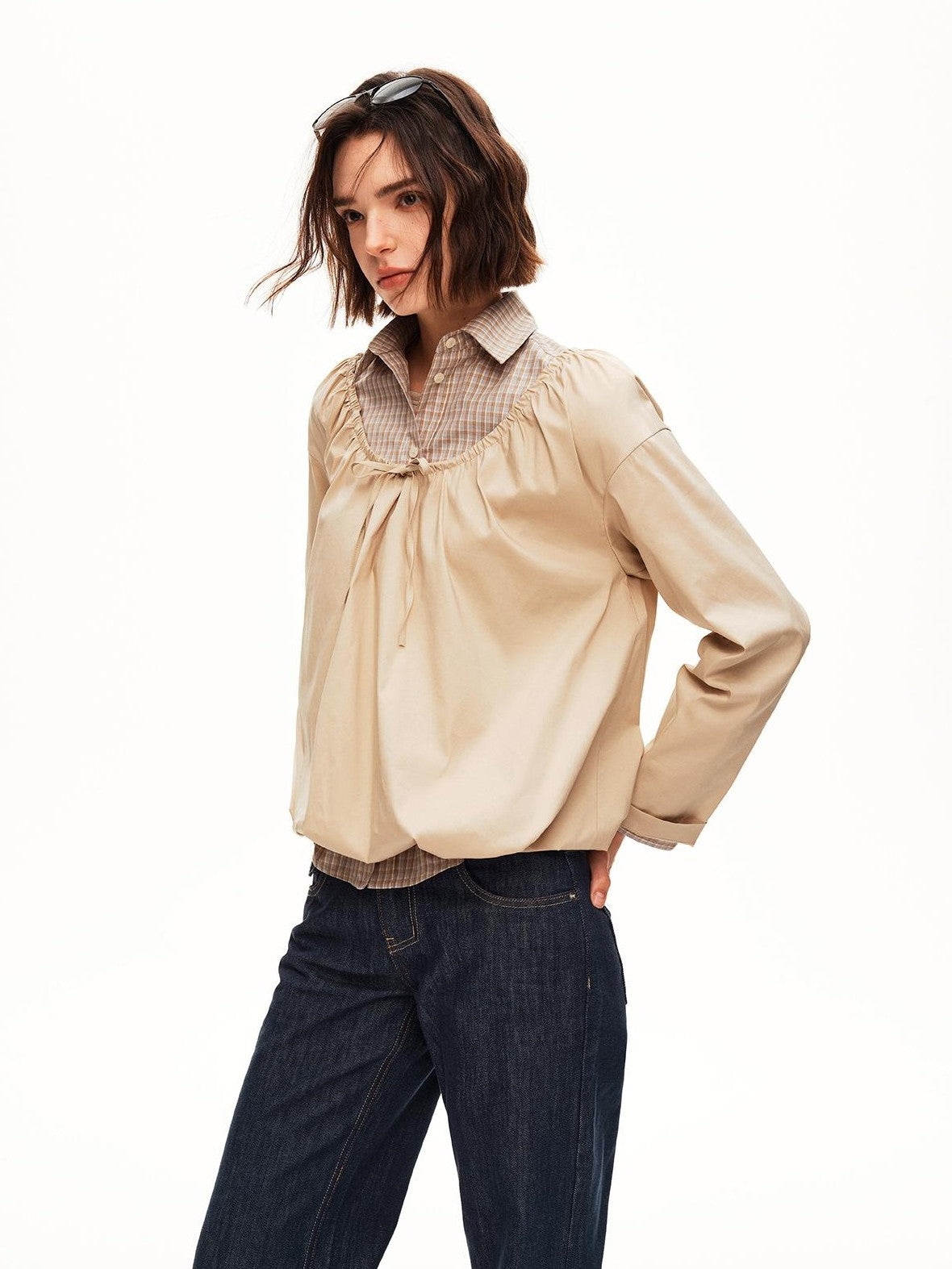 STRIKE A POSE Drawstring Hem Lyocell Women&
