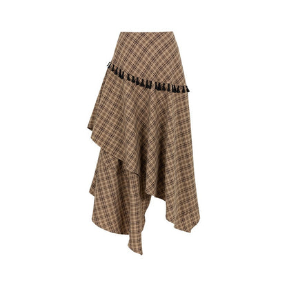STRIKE_A_POSE_Irregular_Plaid_Asymmetrical_High_Waist_Women&