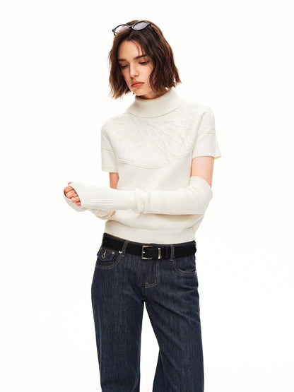 STRIKE A POSE Jacquard Raglan Sleeve Slim Fit Women&
