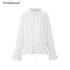 STRIKE_A_POSE_Lace_Ruffle_Drawstring_Stand_Collar_Loose_3_4_Sleeve_Women&