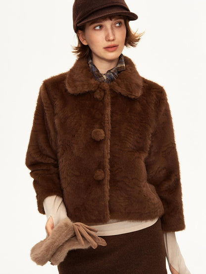 STRIKE A POSE Lapel Collar Three Quarter Sleeve Cropped Women&