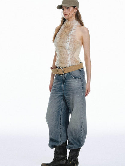 STRIKE A POSE Leopard Print Halter Neck Cropped Slim Women&