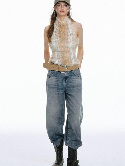 STRIKE A POSE Leopard Print Halter Neck Cropped Slim Women&