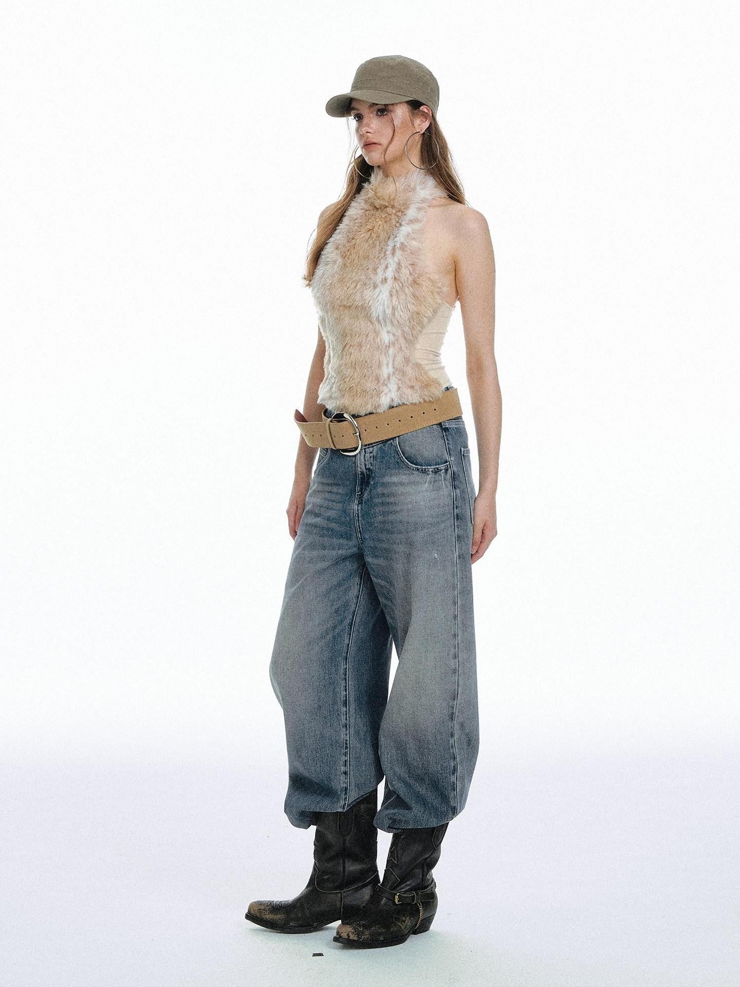 STRIKE A POSE Leopard Print Halter Neck Cropped Slim Women&