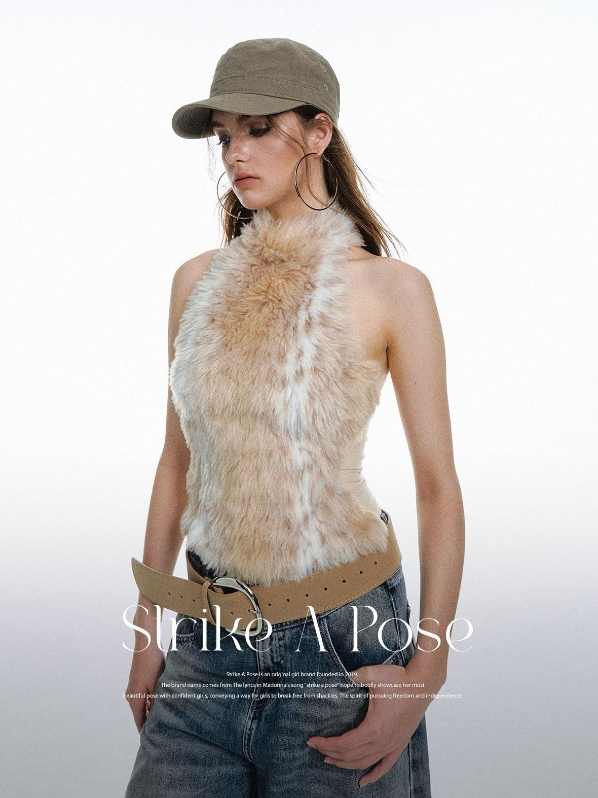STRIKE A POSE Leopard Print Halter Neck Cropped Slim Women&