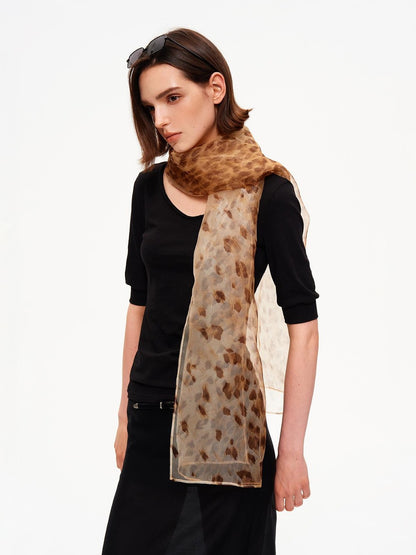 STRIKE A POSE Leopard Print Overlock Hem Women&