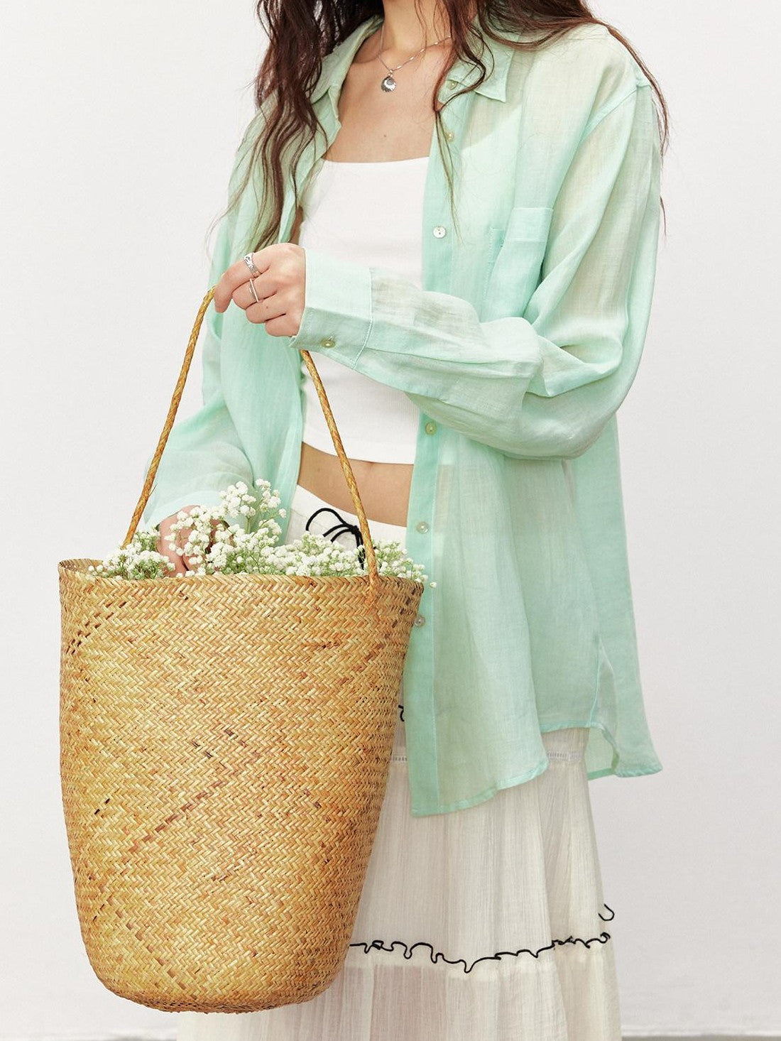 STRIKE A POSE Loose Fit Turndown Collar Uv Protection Women&