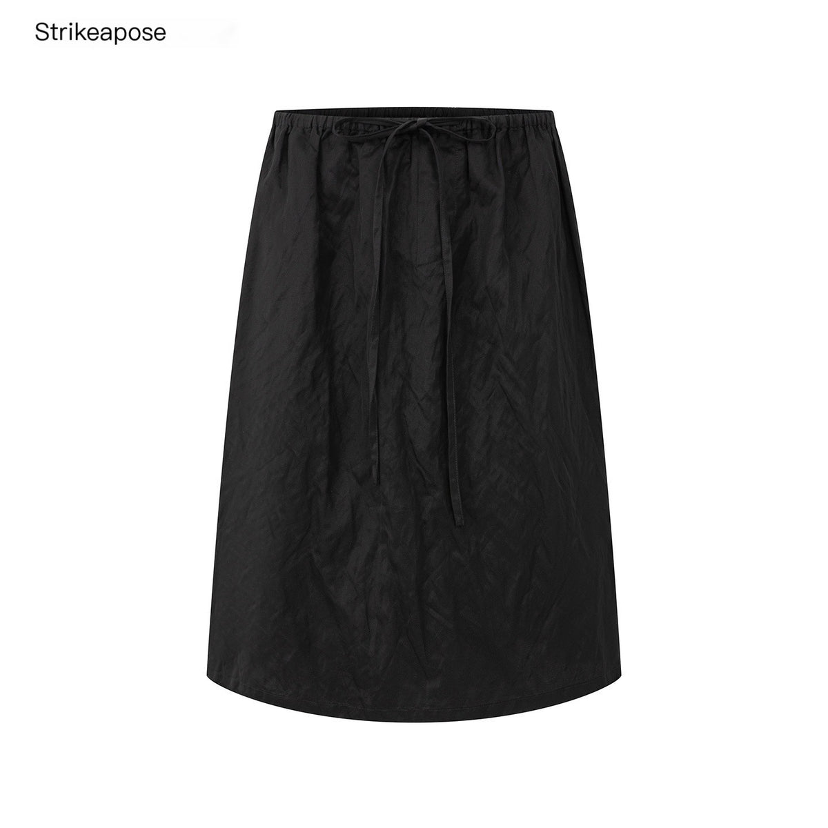 STRIKE_A_POSE_Metallic_Textured_Pleated_Drawstring_Women&