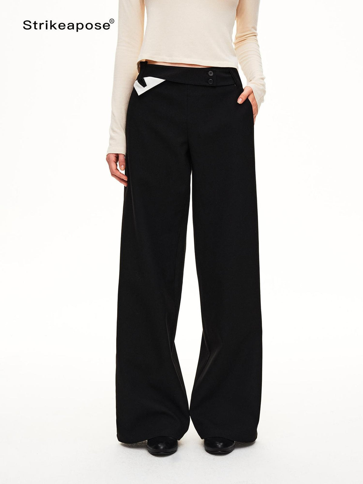 STRIKE A POSE Multi Pocket Low Waist Lyocell Women&