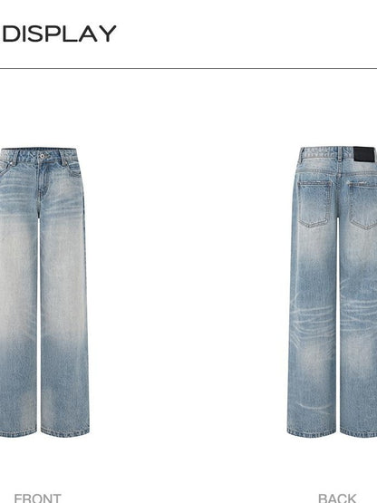 STRIKE A POSE Ombre Washed Distressed Low Rise Women&