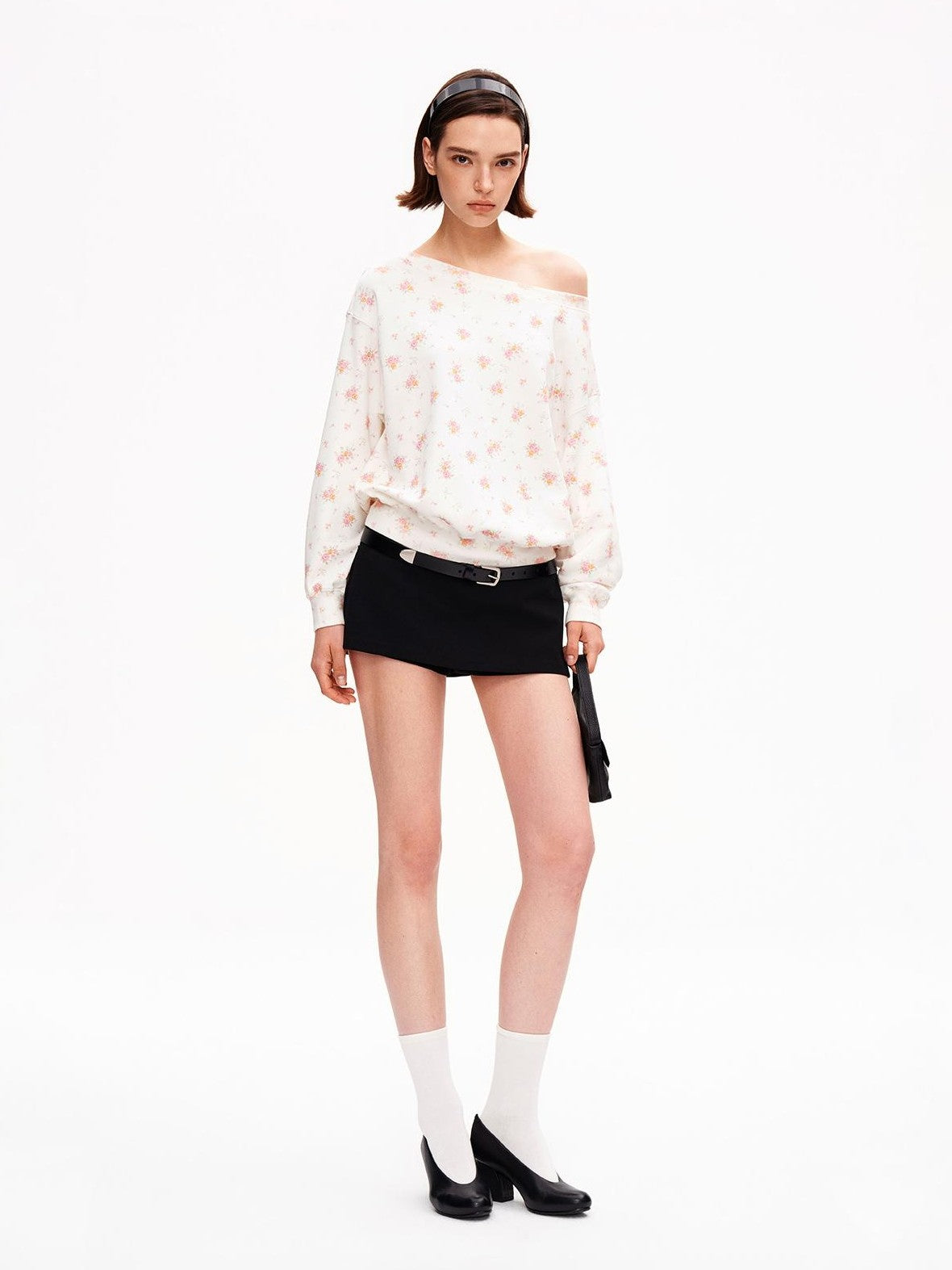 STRIKE A POSE One Shoulder Floral Print Women&
