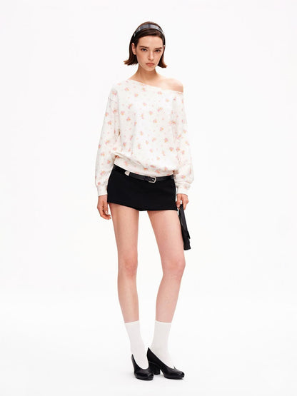 STRIKE A POSE One Shoulder Floral Print Women&