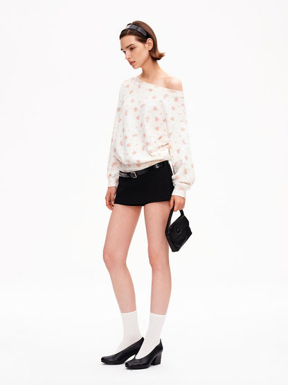 STRIKE A POSE One Shoulder Floral Print Women&