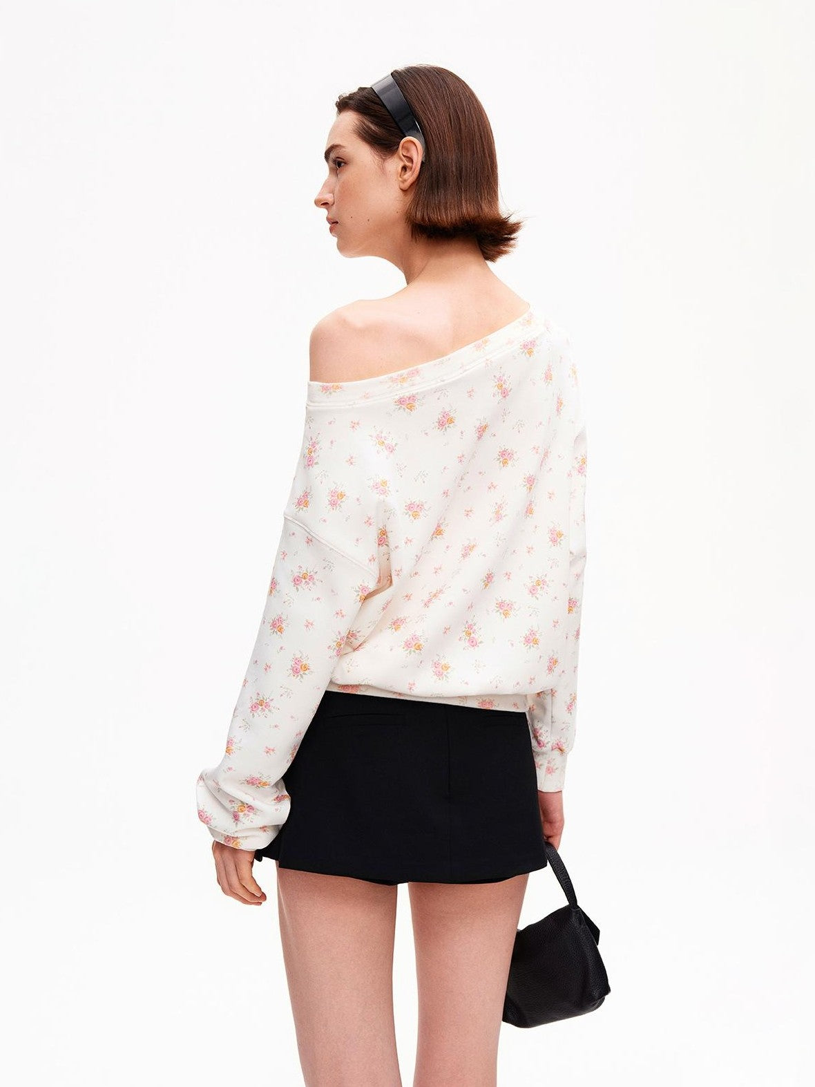 STRIKE A POSE One Shoulder Floral Print Women&