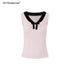 STRIKE_A_POSE_Pink_Colorblock_V-neck_Bow_Waist_Cinch_High_Stretch_Women&