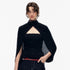 STRIKE_A_POSE_Pink_Cropped_Detachable_Sleeve_Cape_High_Neck_Women&