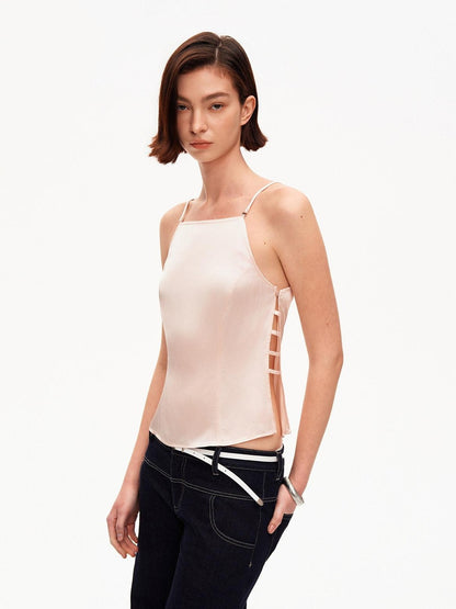 STRIKE A POSE Pink Cutout Slim Fit Waist Cinch Women&