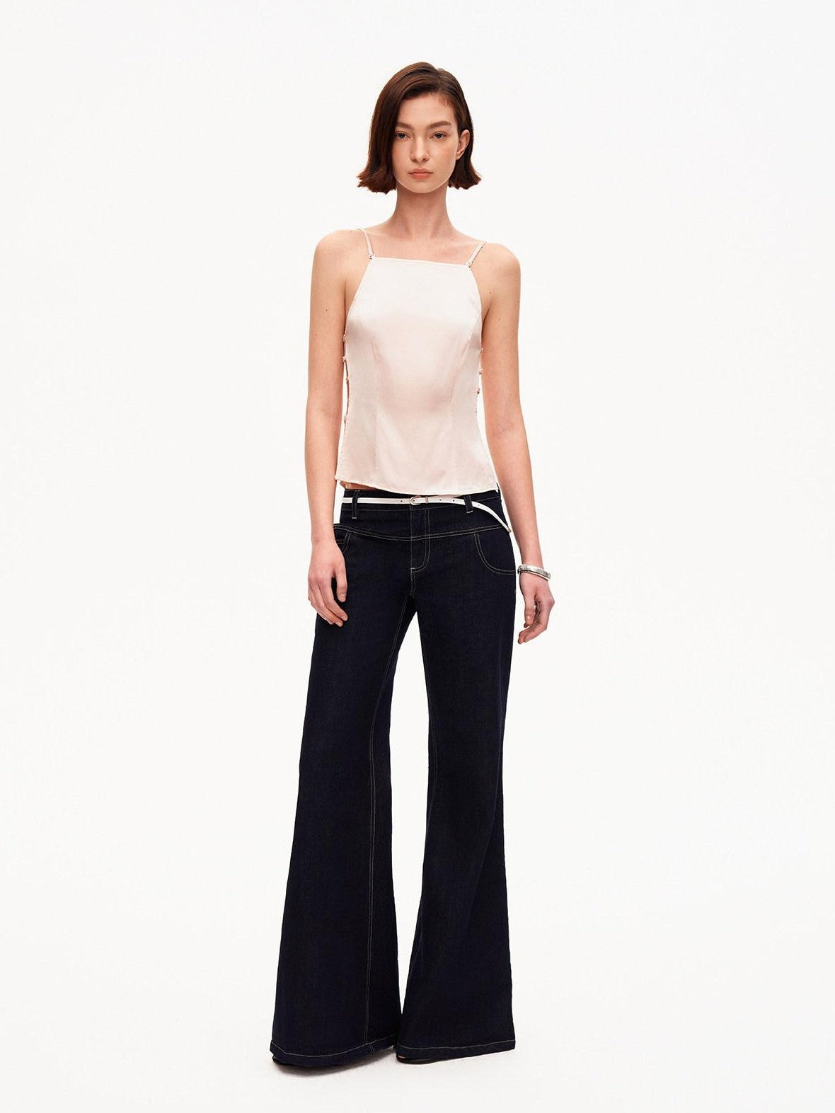 STRIKE A POSE Pink Cutout Slim Fit Waist Cinch Women&
