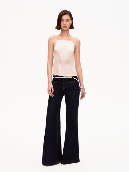 STRIKE A POSE Pink Cutout Slim Fit Waist Cinch Women&