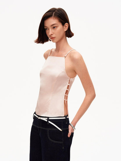 STRIKE A POSE Pink Cutout Slim Fit Waist Cinch Women&