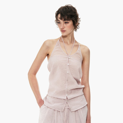 STRIKE_A_POSE_Pink_Halter_Crop_Vest_Drawstring_Balloon_Pants_Women&