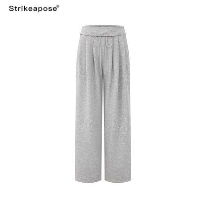 STRIKE_A_POSE_Pink_Heather_Gray_V-neck_Puff_Sleeve_Women&