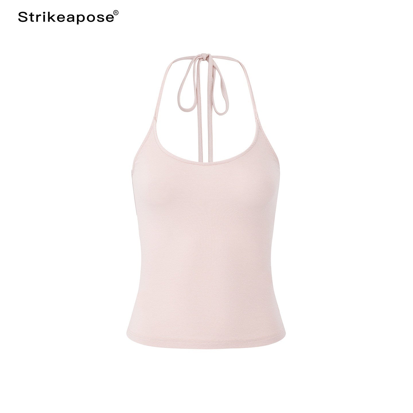 STRIKE_A_POSE_Pink_Heather_Gray_V-neck_Puff_Sleeve_Women&